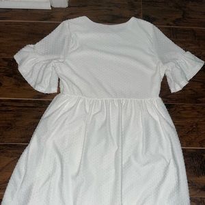 White patterned dress